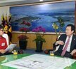 영산초등학교 6학년 학생 박홍률 목포시장 인터뷰