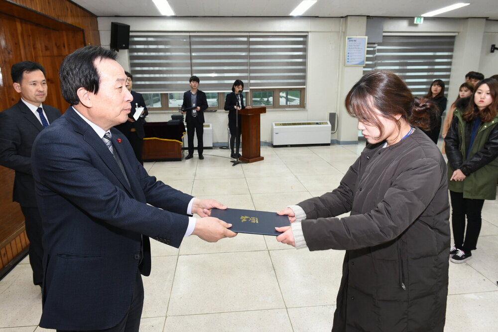 박홍률 목포시장 임용장 전달.