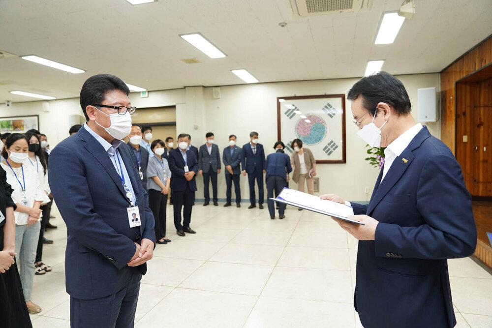 2021년도 하반기 4급 이하 정기인사 임용장 수여식 -1