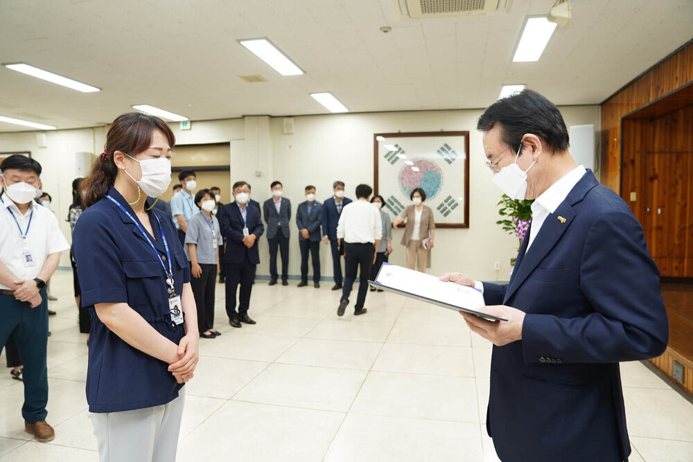 2021년도 하반기 4급 이하 정기인사 임용장 수여식 -1